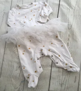 0-3 Months Tutu Sleepsuit