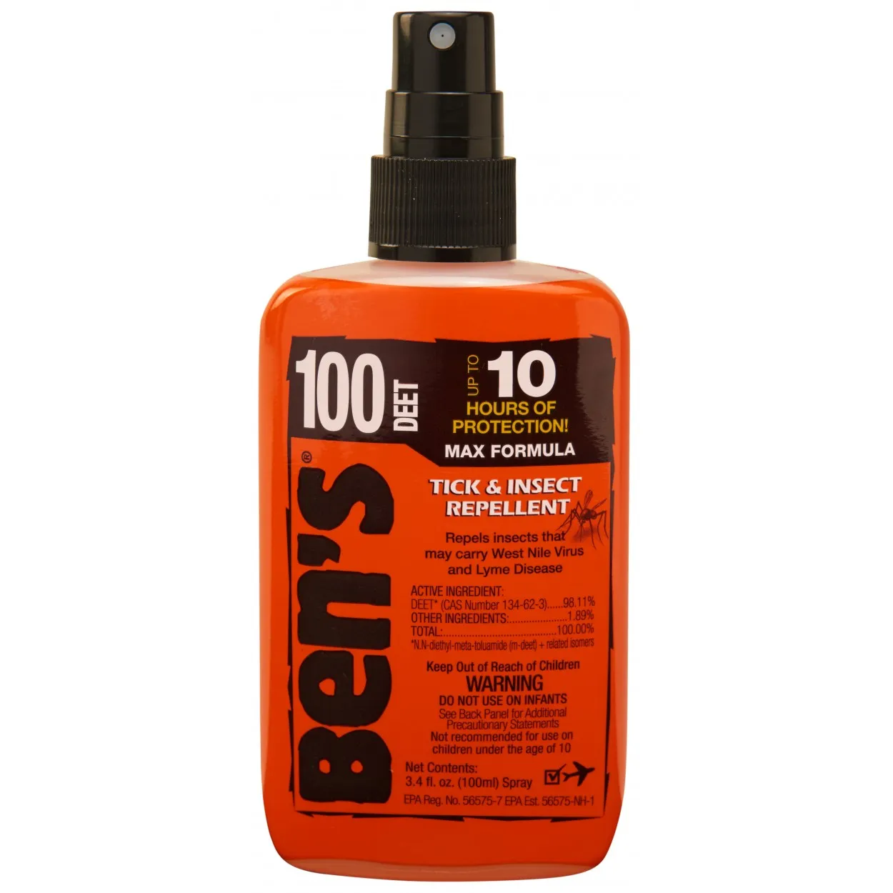 100 Deet Max Formula Ben's Tick & Insect Repellent