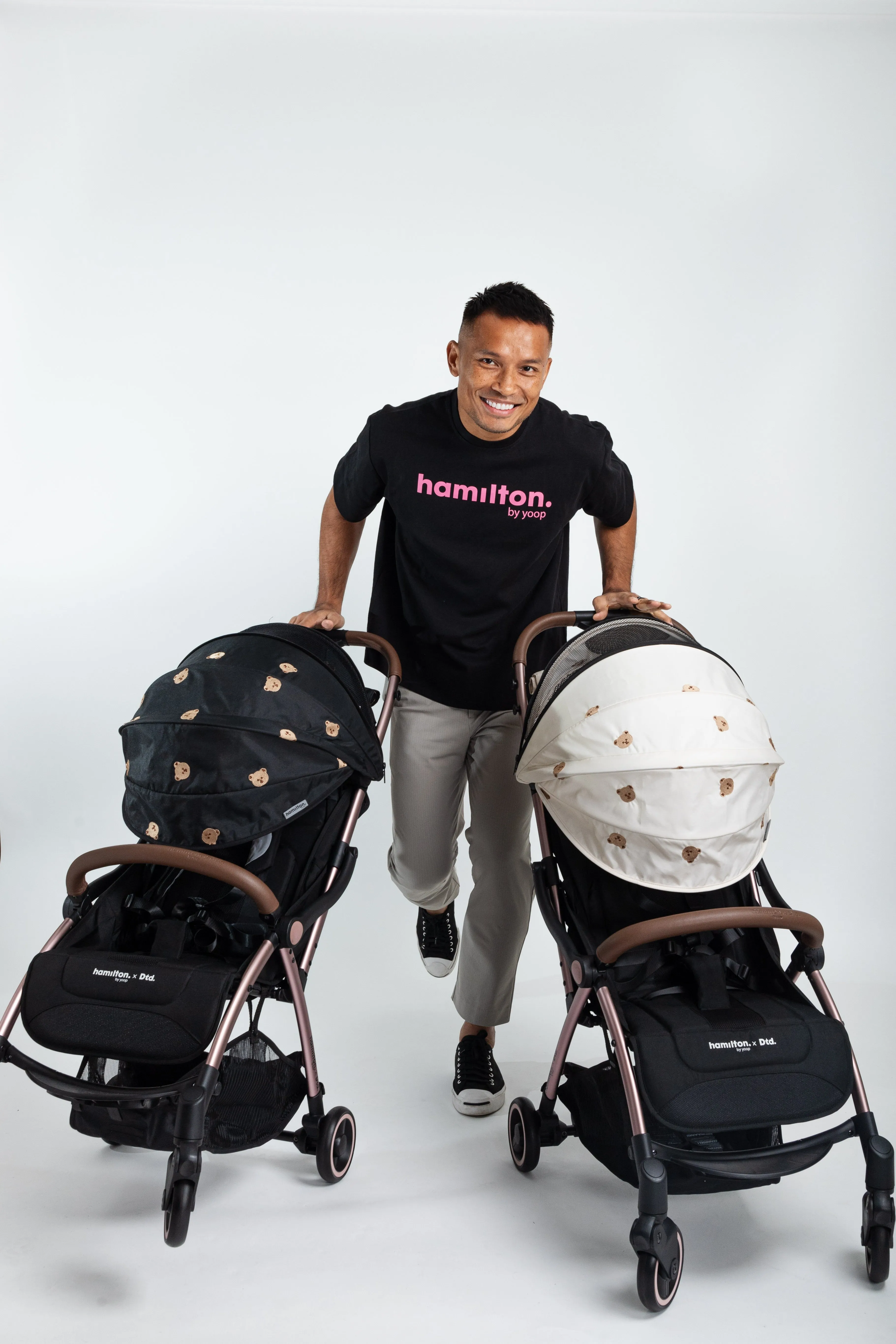 (2 Years Local Warranty)Hamilton X1 Plus x DTD (Bear) MagicFold Stroller - Bundle Pack