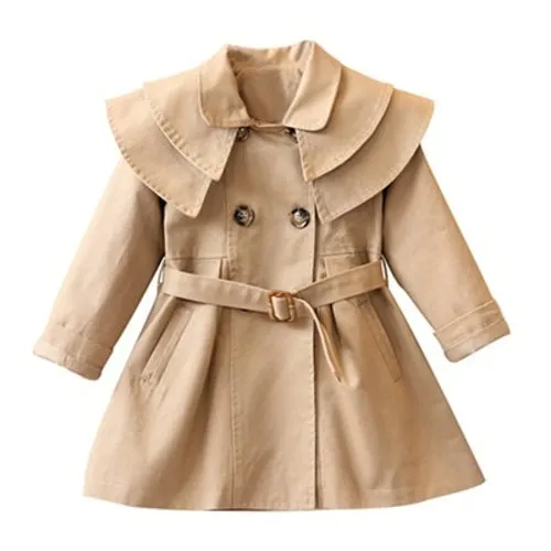 2021 Spring Autumn Girls Windbreaker Coat Jackets Baby Kids Flower