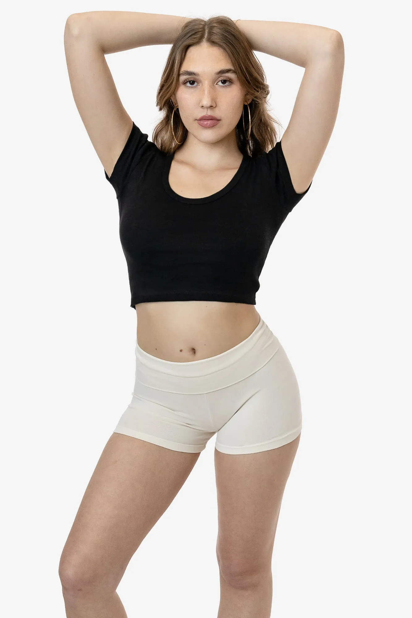 43080 - Baby Rib Scoopneck Crop Top