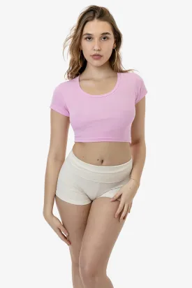 43080 - Baby Rib Scoopneck Crop Top