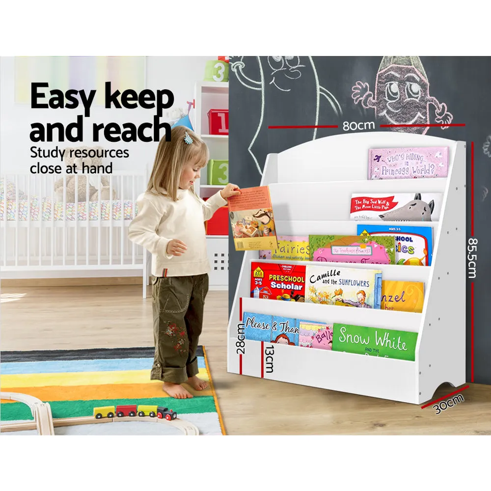 5 Tiers Kids Bookshelf Magazine Rack Shelf Organiser Bookcase Display