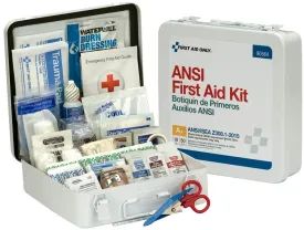 50 Person Bulk Metal First Aid Kit, ANSI Compliant - W-90564