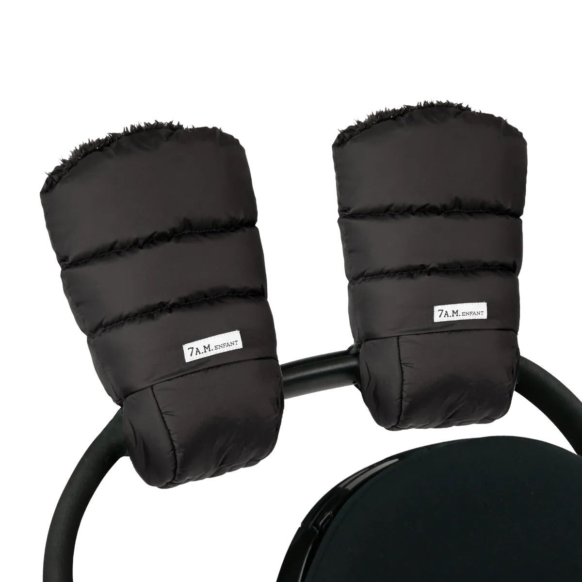 7 A.M. Enfant Warmmuffs - Black Plush