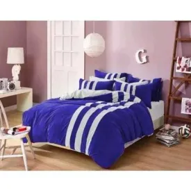 9 Pieces Bedding Sets - Blue & White