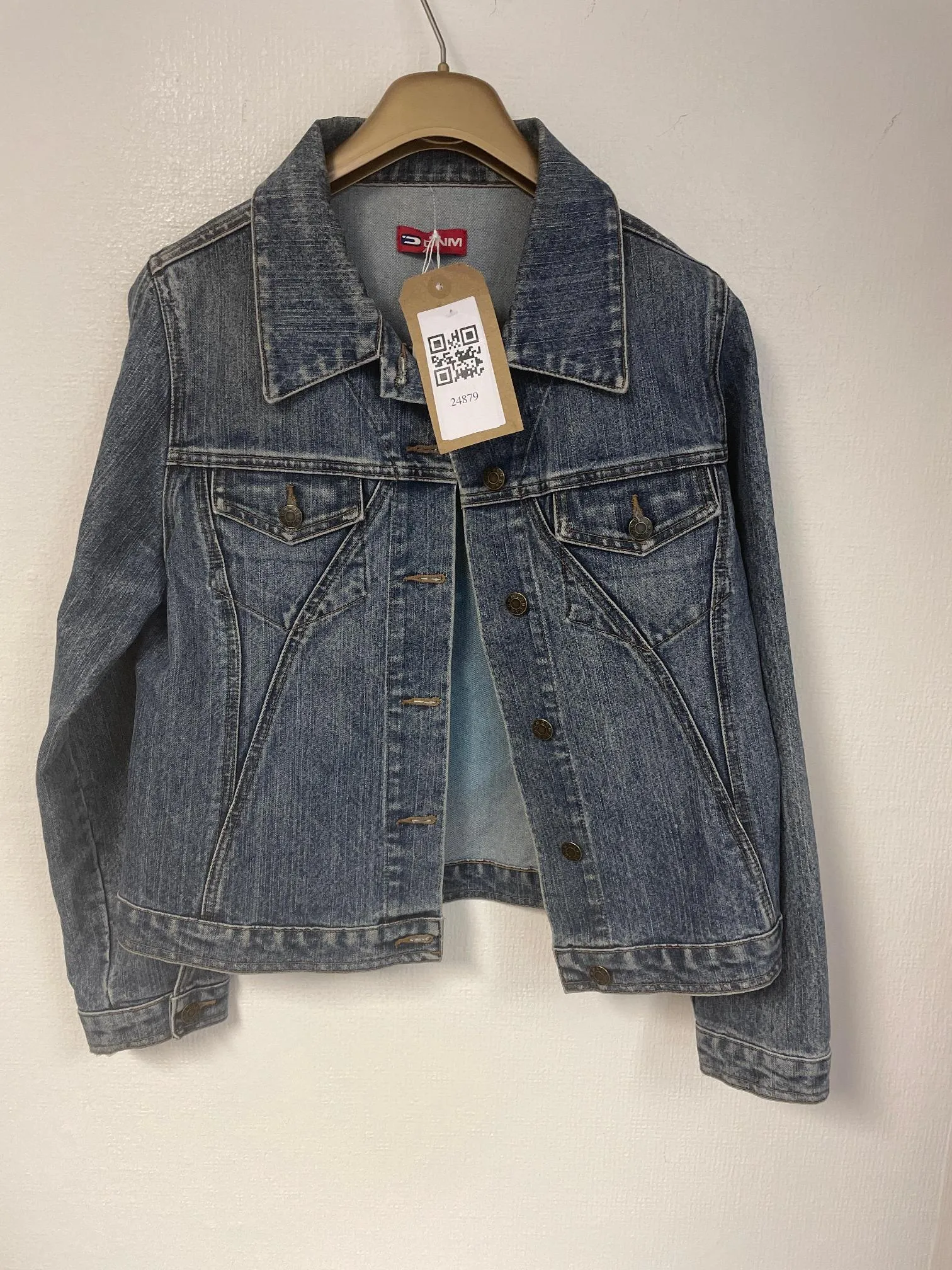 90s baby graphic painted denim jacket, Poprocks & Coats, Size 10, 12, 14