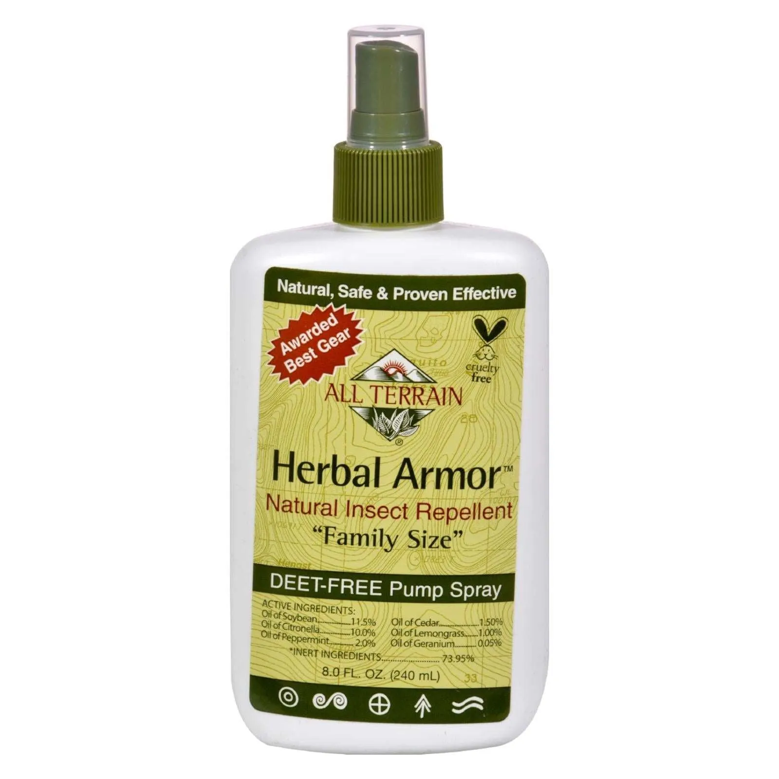 All Terrain Herbal Armor Natural Insect Repellent, 8 Fl Oz Family Size