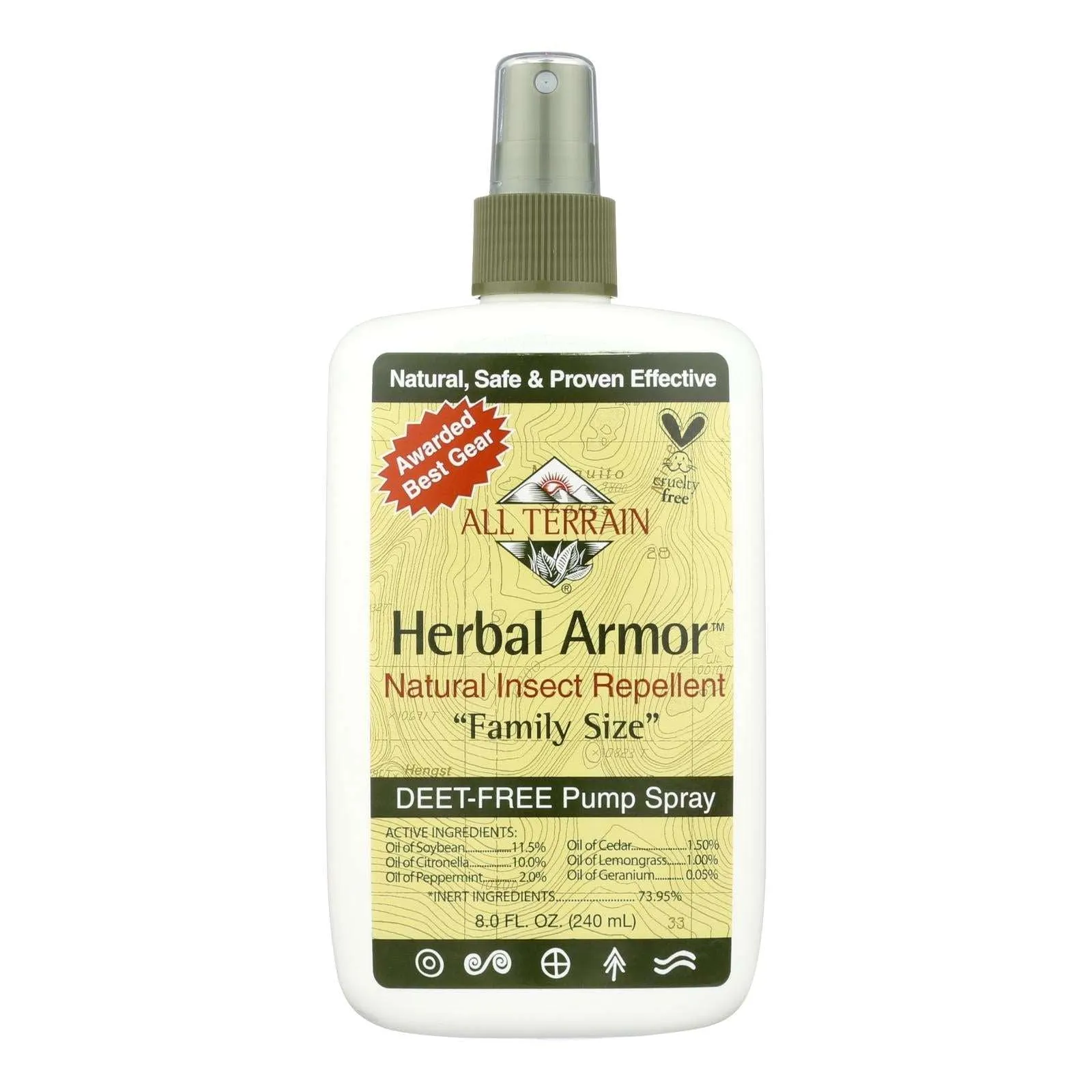 All Terrain Herbal Armor Natural Insect Repellent, 8 Fl Oz Family Size