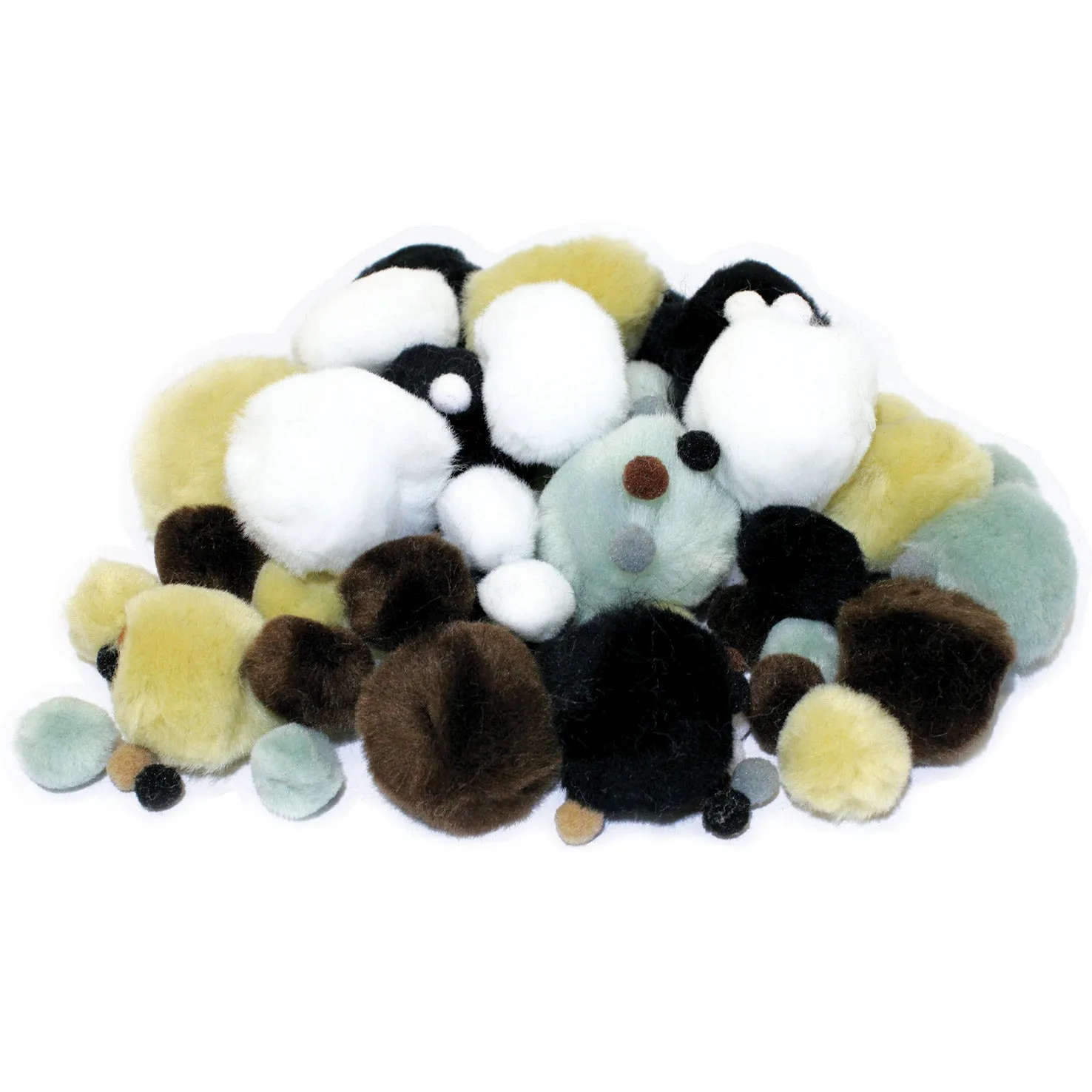 Animal Fur Pom-Poms