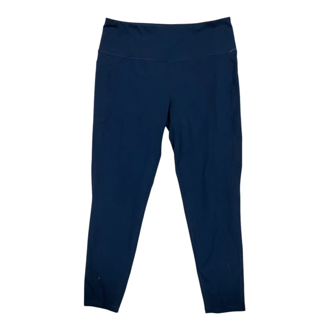 Athletic Leggings By Dsg Outerwear In Navy, Size: L