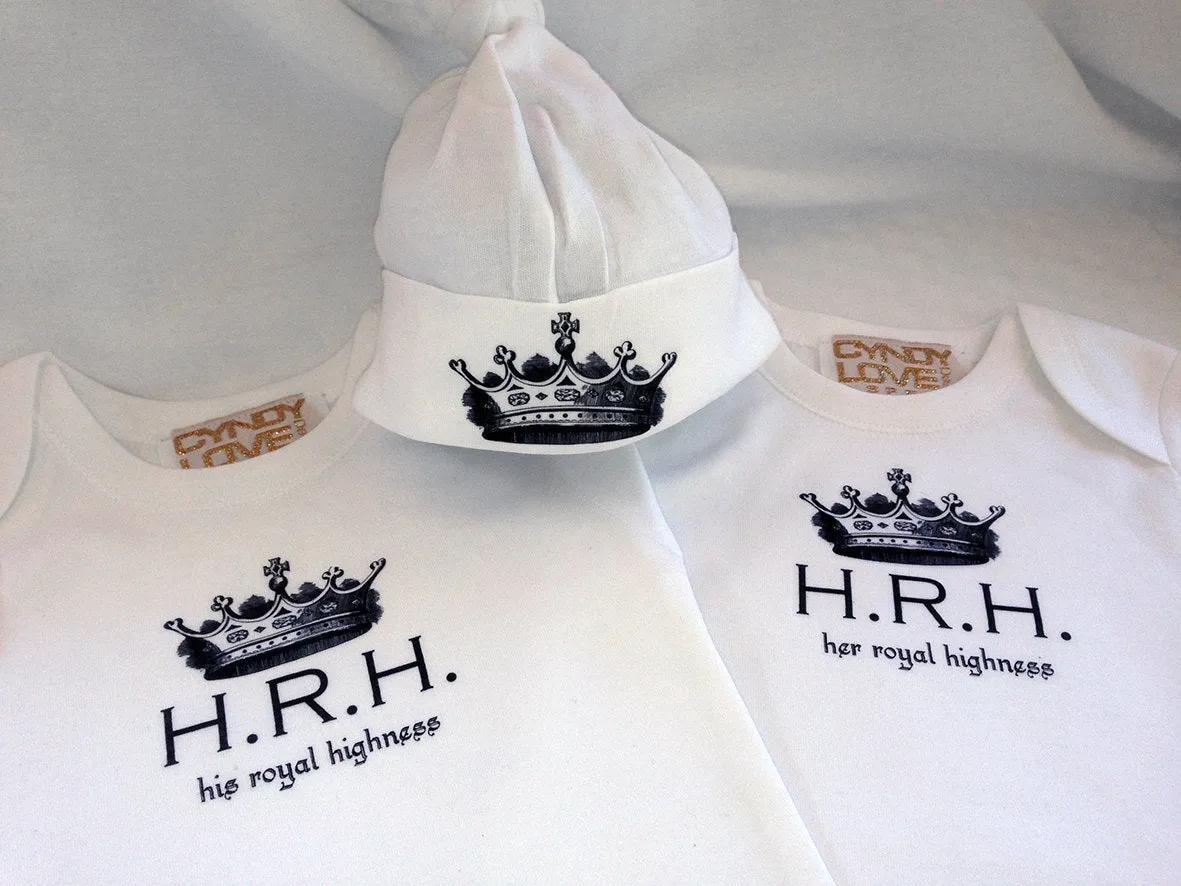 Baby Girl Bodysuit, TShirt for HRH "Her Royal Highness"