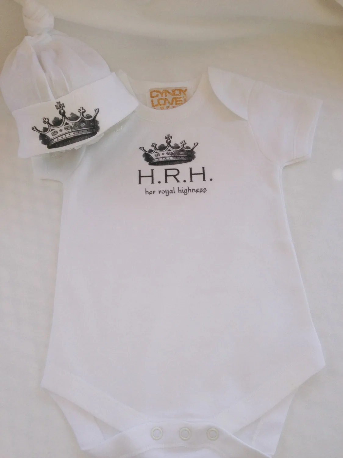 Baby Girl Bodysuit, TShirt for HRH "Her Royal Highness"