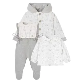 Baby Grey Knitted 3 Piece