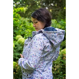 babywearing coat, FLOWERS