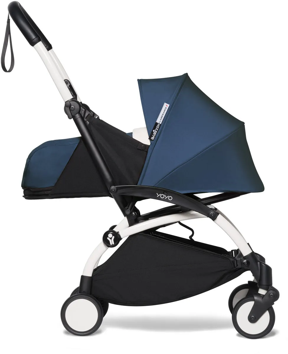 Babyzen YOYO2 Ultra Compact 0  Stroller - White / Air France Blue