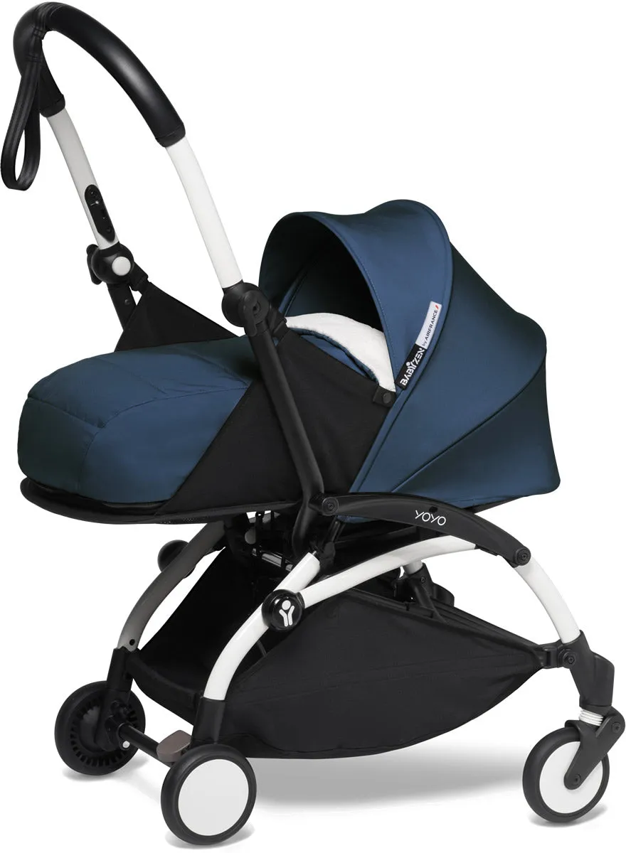 Babyzen YOYO2 Ultra Compact 0  Stroller - White / Air France Blue