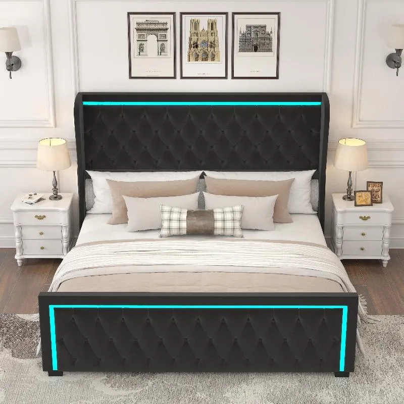 Bed Frame With High headboard