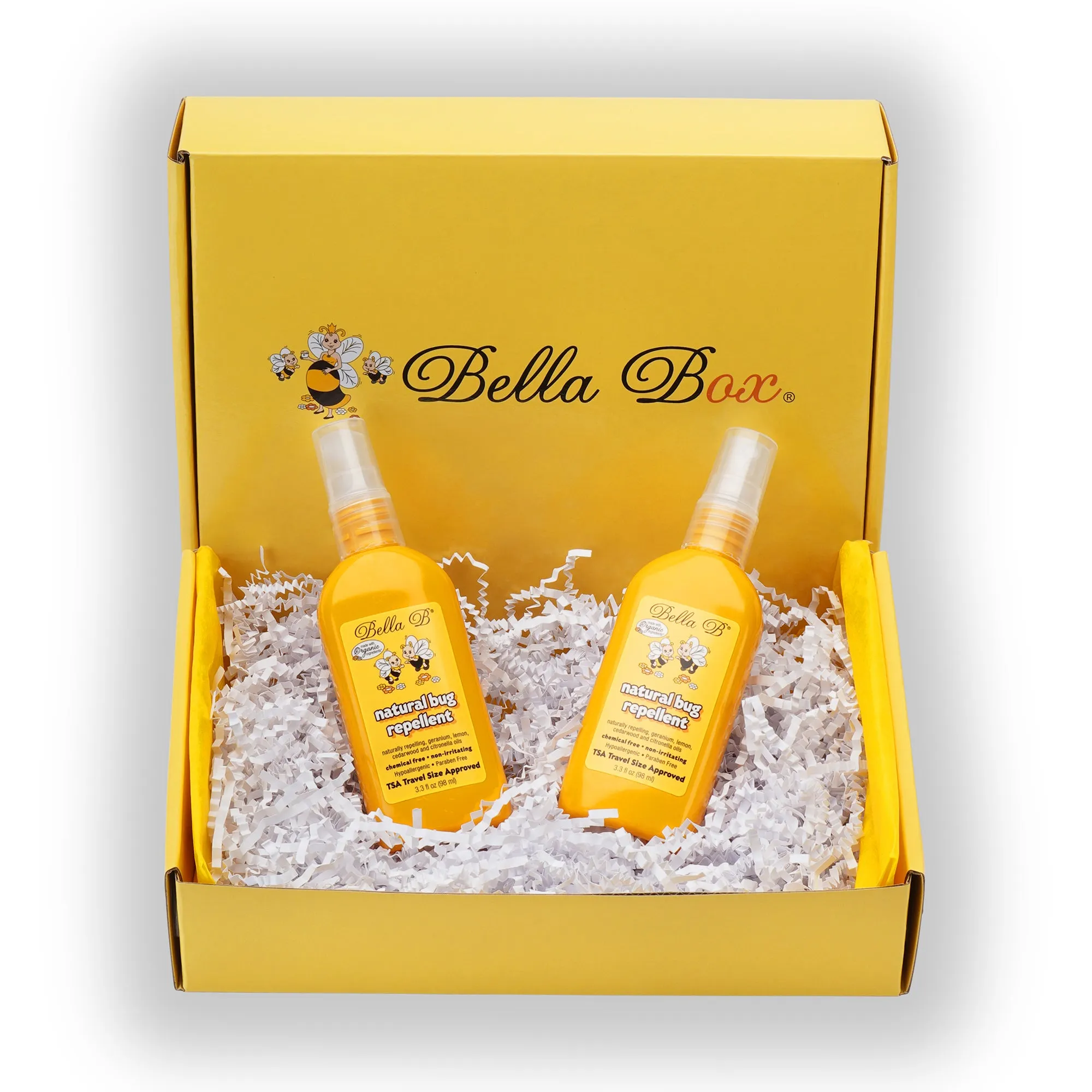 Bella B Gift Set - Buzzy Bee Natural Bug Repellent 3.3oz - 2 Pack