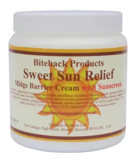 Biteback Horse 'Sweet Sun Relief' Midge Barrier & Sun Protection Cream