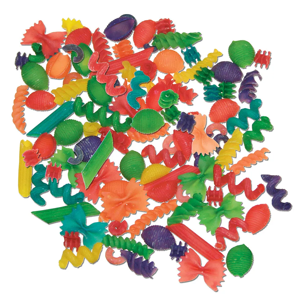 Brightly Colored Macaroni Shapes | 1 lb. Non-Toxic Craft Shapes