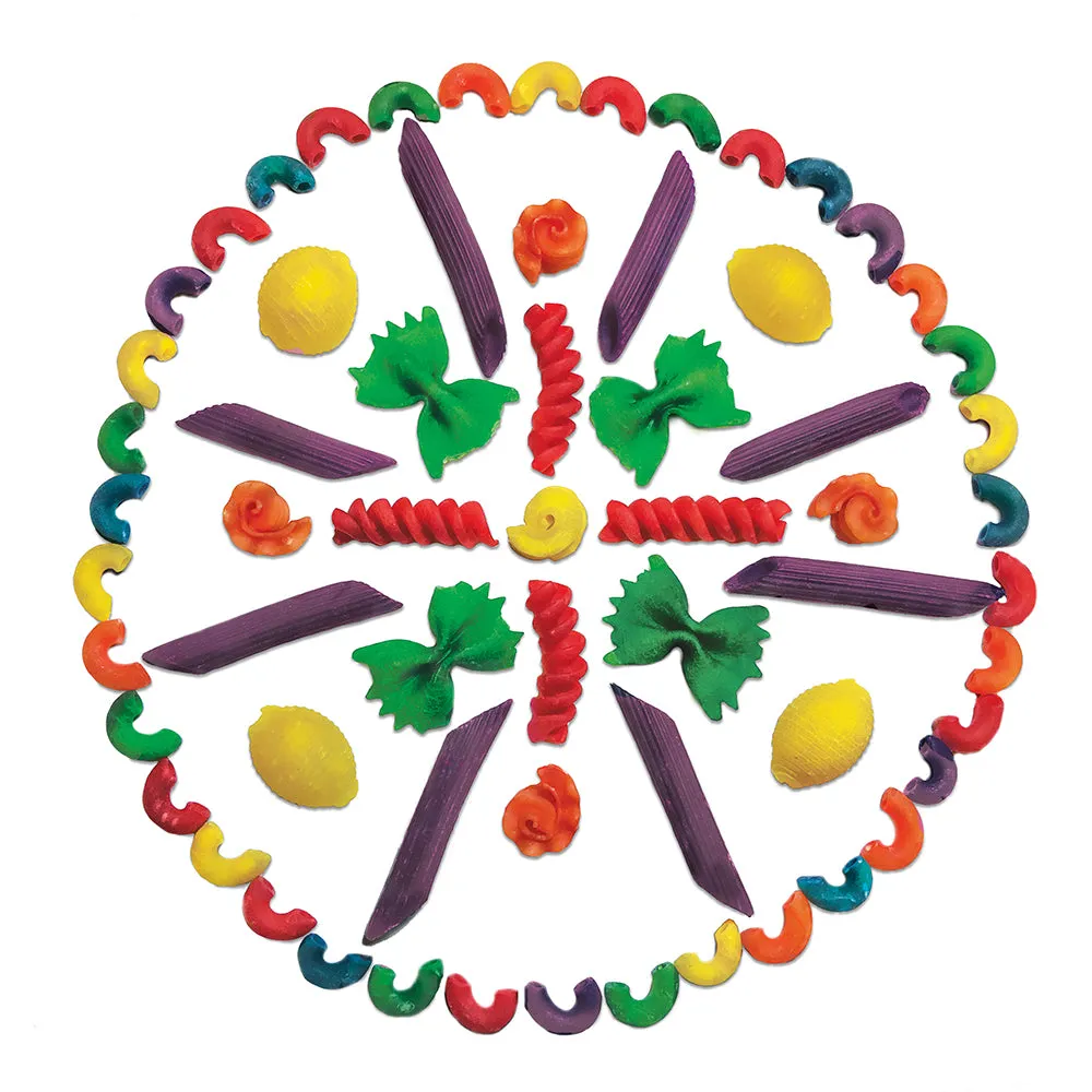 Brightly Colored Macaroni Shapes | 1 lb. Non-Toxic Craft Shapes