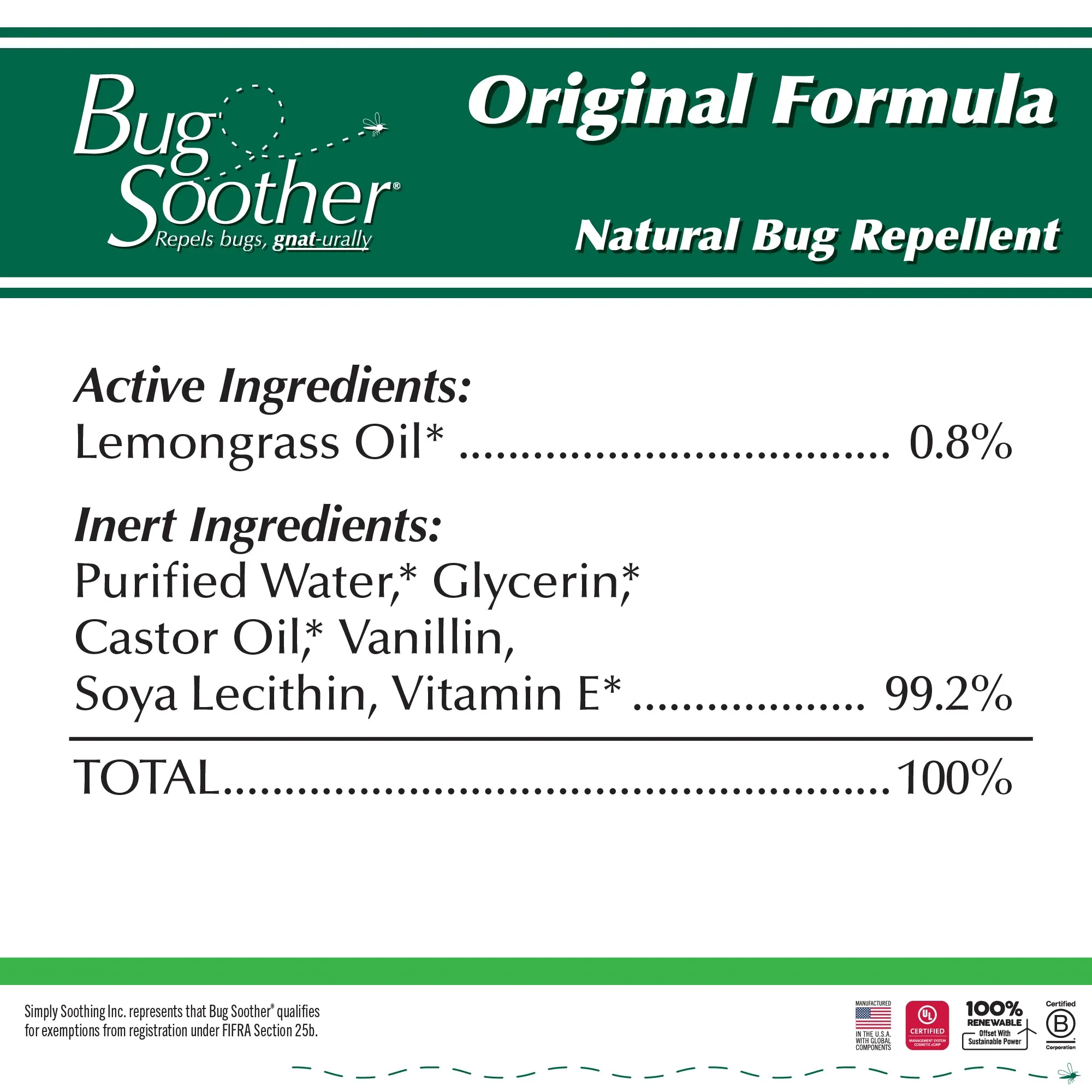 Bug Soother Insect Repellent Bug Repellent