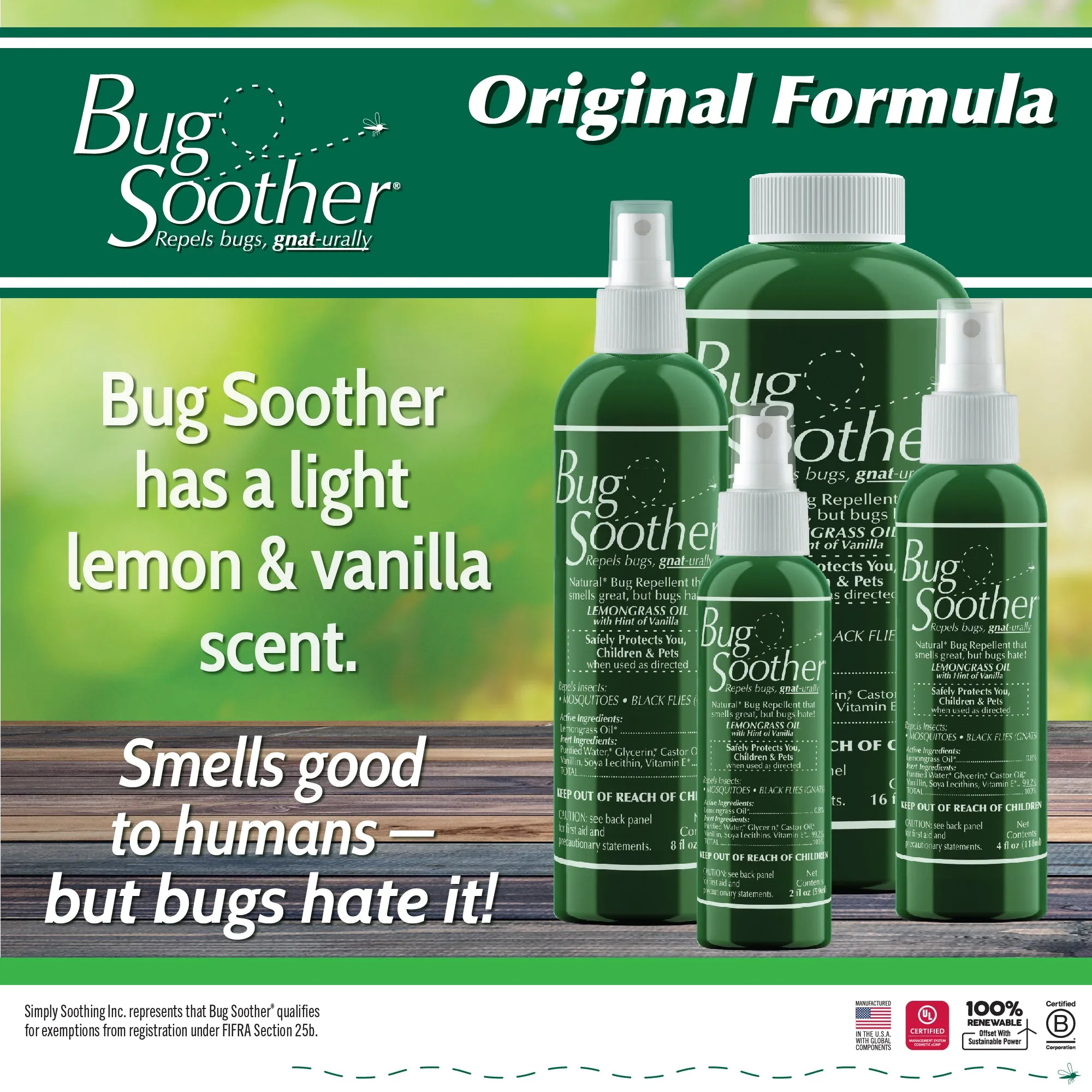 Bug Soother Insect Repellent Bug Repellent