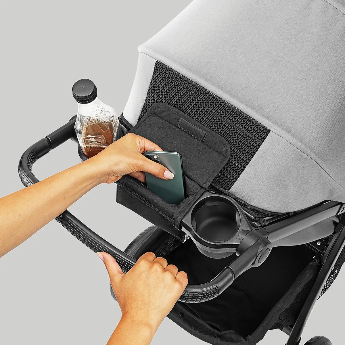 Chicco Bravo LE ClearTex Quick-Fold Stroller - Pewter