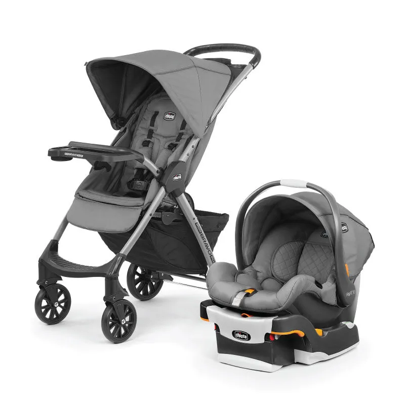 Chicco Mini Bravo Plus Travel System - Slate (6 months till 22.7kg)