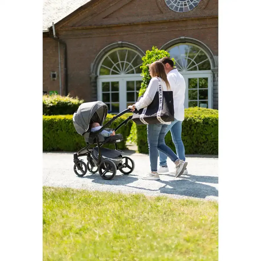 Childhome Family Bag Signature Canvas (Black)