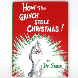 Children's Book, How The Grinch Stole Christmas, Seuss, Hardcover, Vintage 1991