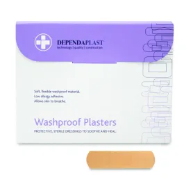 Dependaplast Washproof Plasters 6cm x 2cm - Box of 100