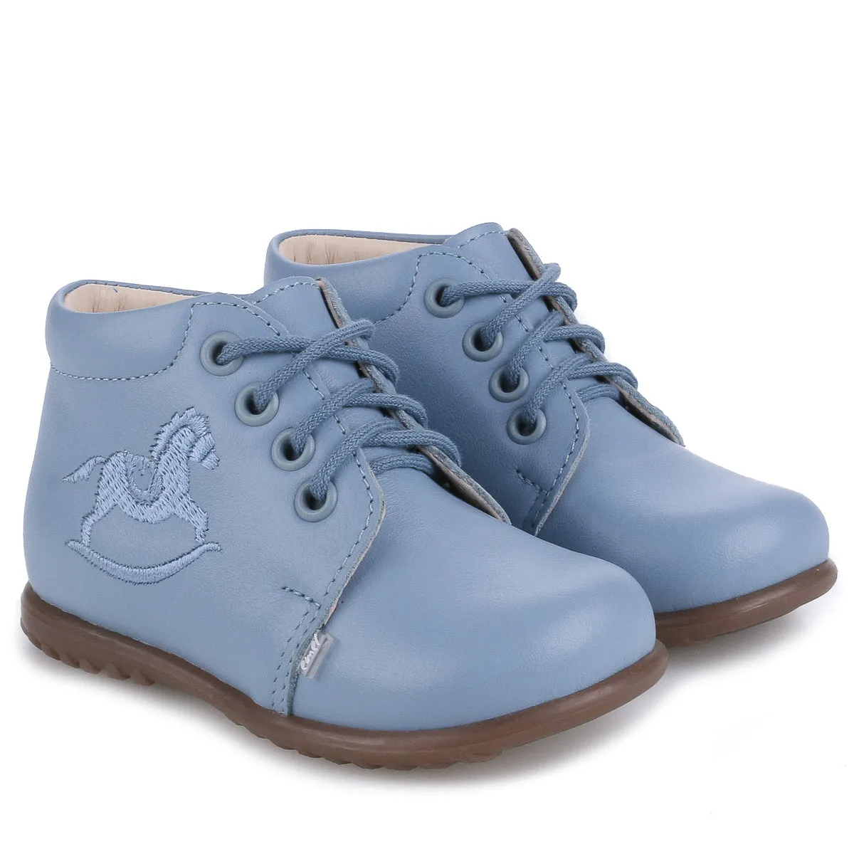 Emel Sky Blue Rocking Horse Bootie