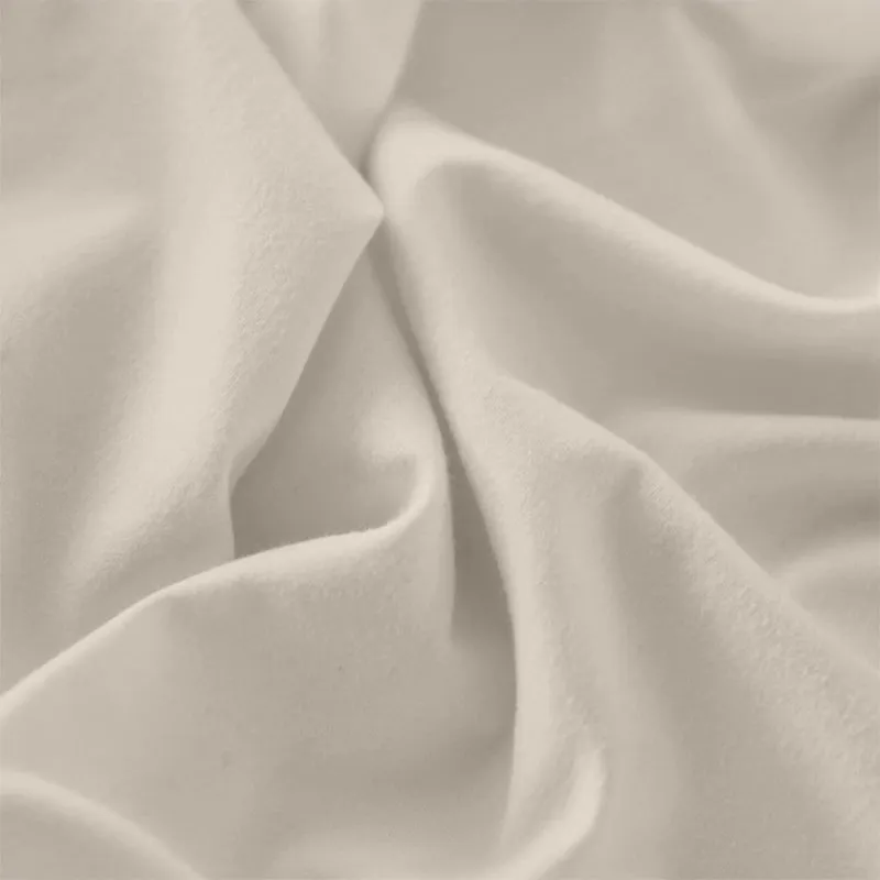 Evelyn 100% Cotton Satin Weave Bedding Set - Ivory - 400 TC