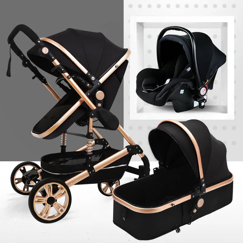 Fashionable And Simple Baby Stroller That Can Sit Or Lie Down And Folds Lightly