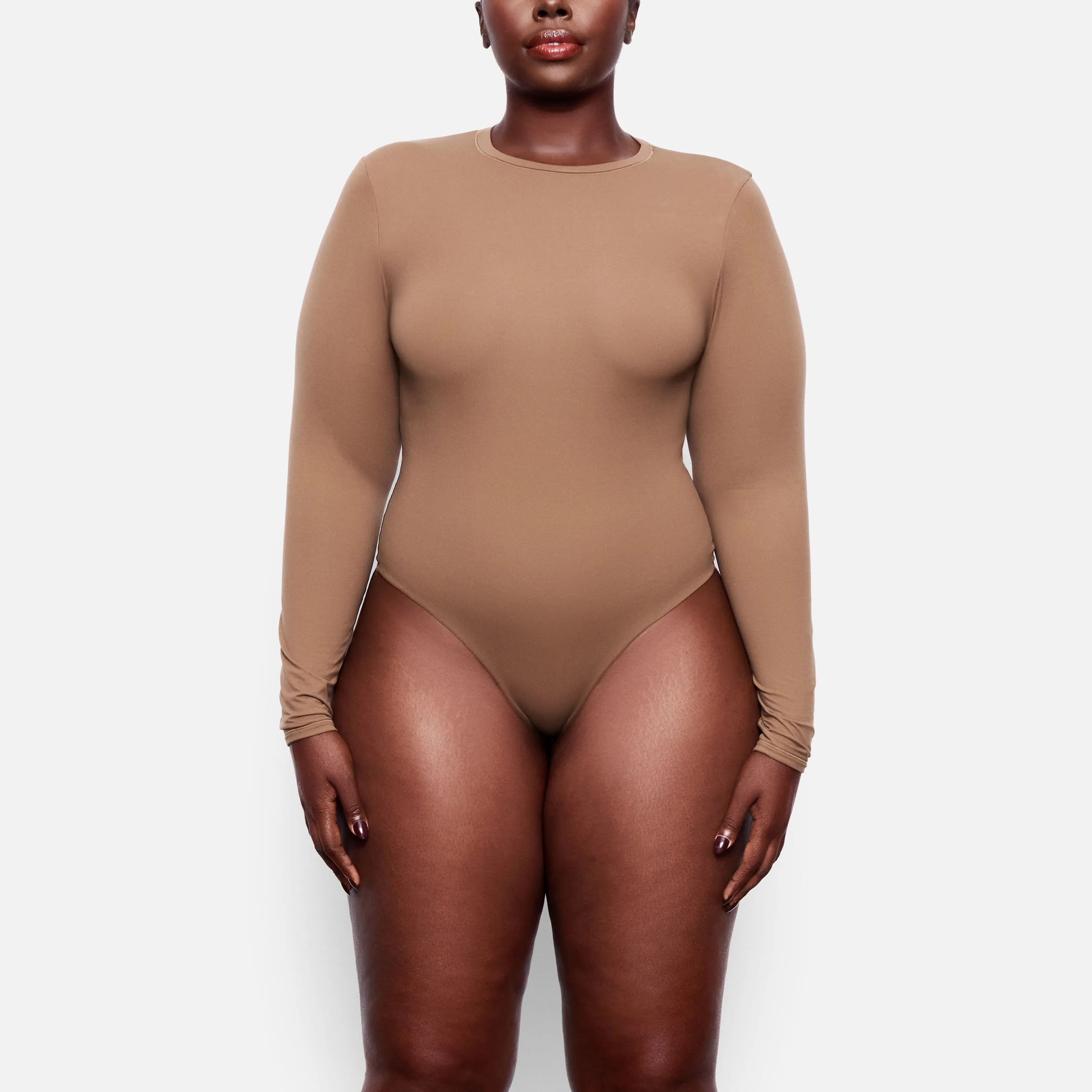 FITS EVERYBODY LONG SLEEVE CREW NECK BODYSUIT | OXIDE