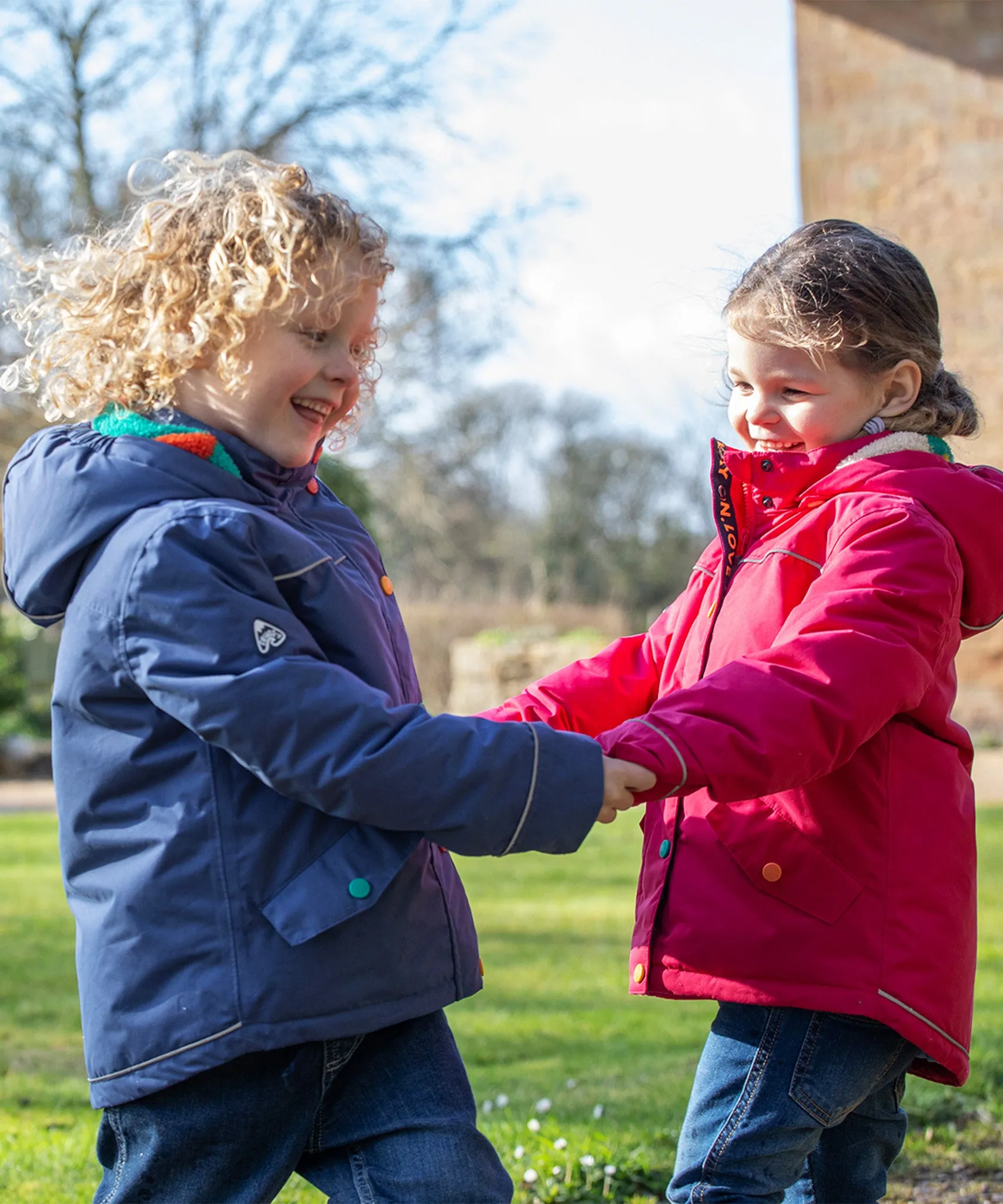 Frugi Rambler 3 in 1 Coat - Bonfire Stars/Navy Blue