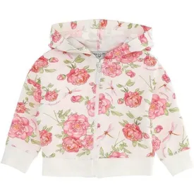 Girls Floral Hooded Jacket