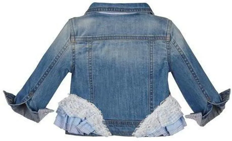 Girls Frill Denim Jacket