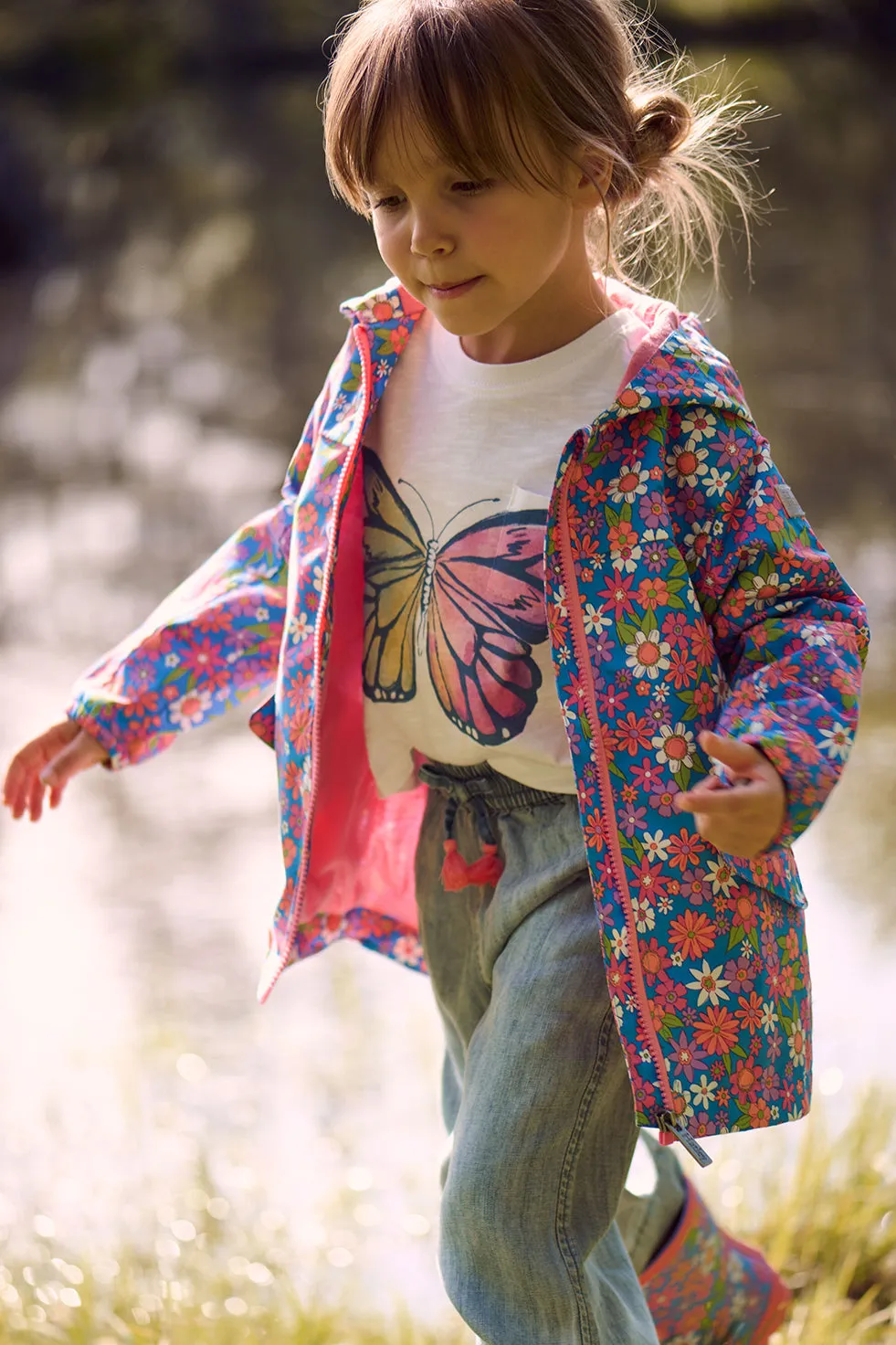 Girls Jacket Hatley Retro Floral