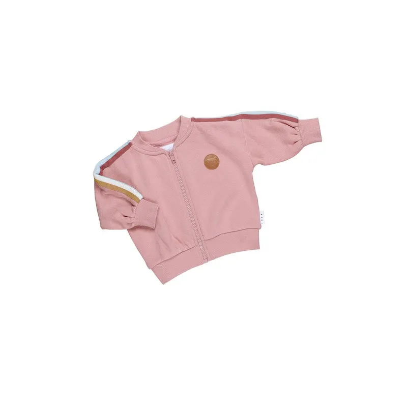 Huxbaby Dusty Rose Retro Track Jacket