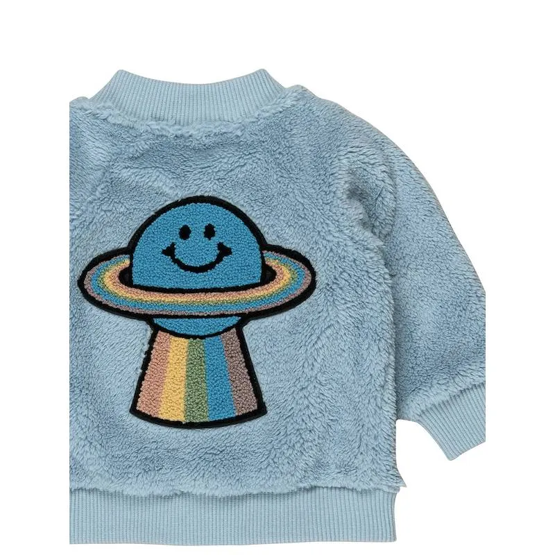 Huxbaby Rainbow Planet Fur Jacket