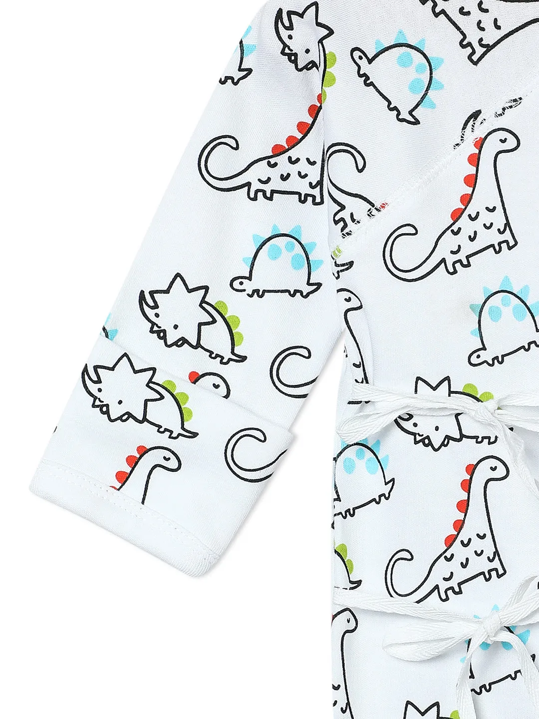 Jabla Infant Romper Combo Of 3: Dinos On The Round- Foxier Than The Fox-Jungle Elephant