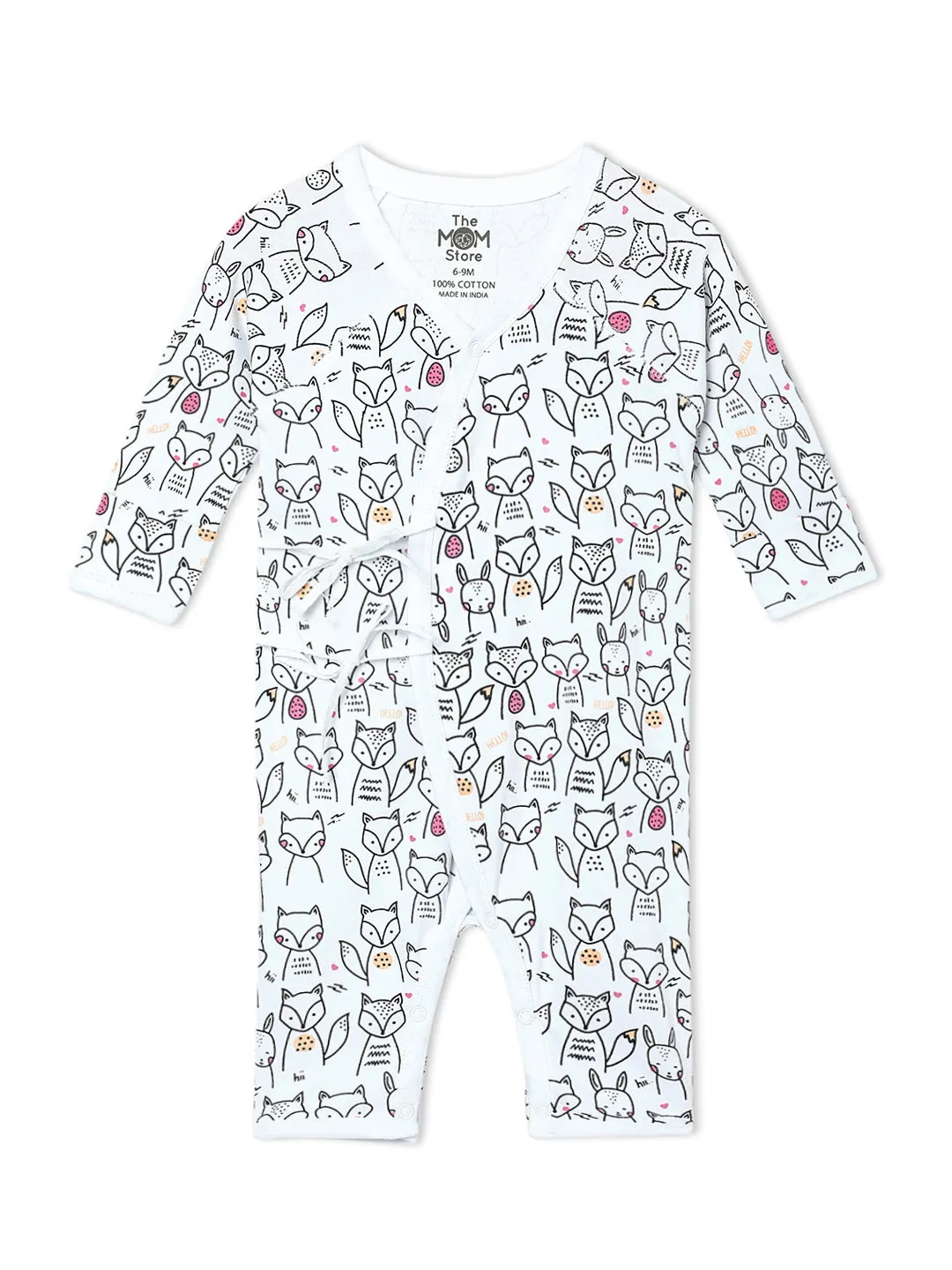 Jabla Infant Romper Combo Of 3: Dinos On The Round- Foxier Than The Fox-Jungle Elephant