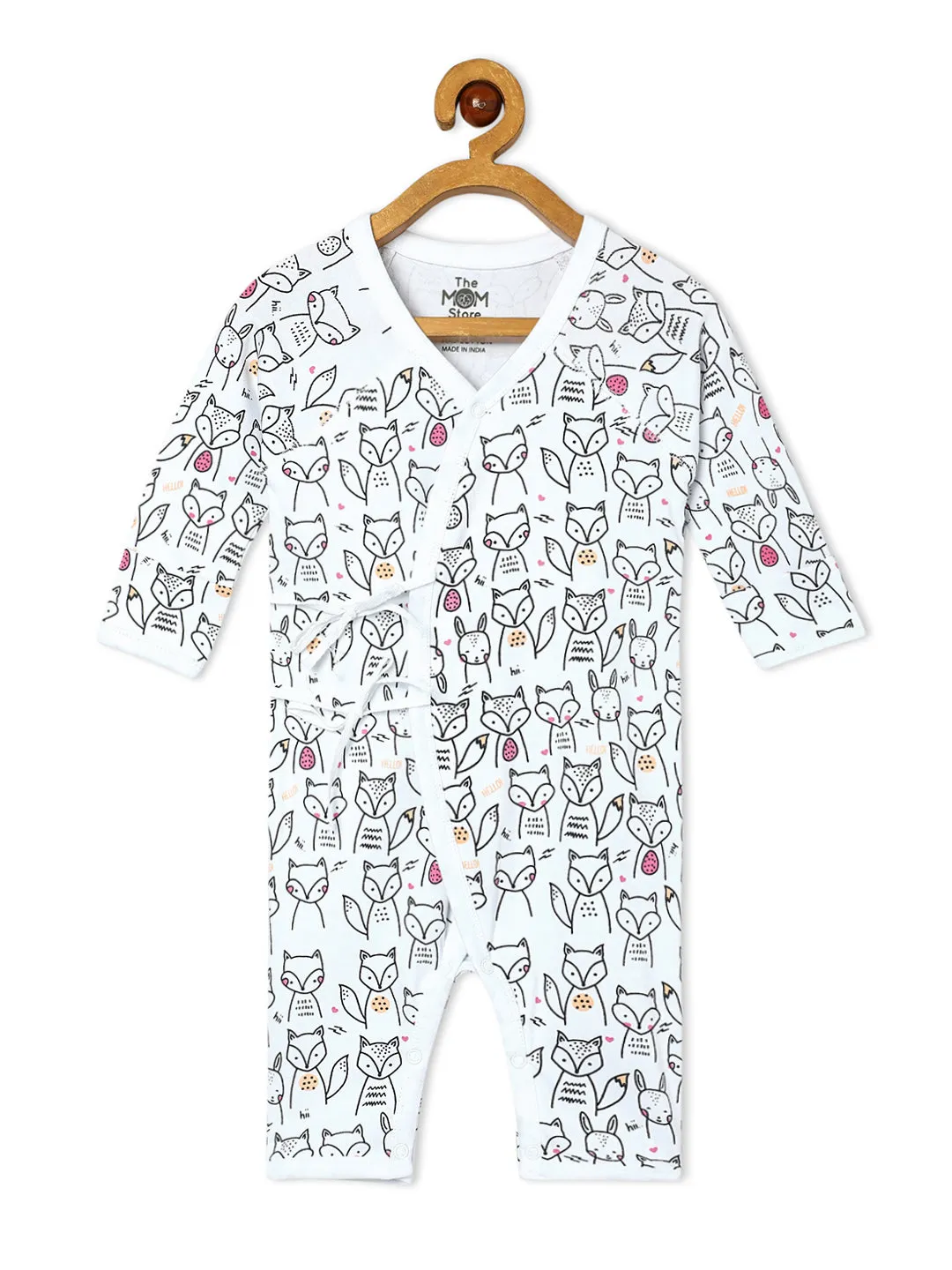 Jabla Infant Romper Combo Of 3: Dinos On The Round- Foxier Than The Fox-Jungle Elephant