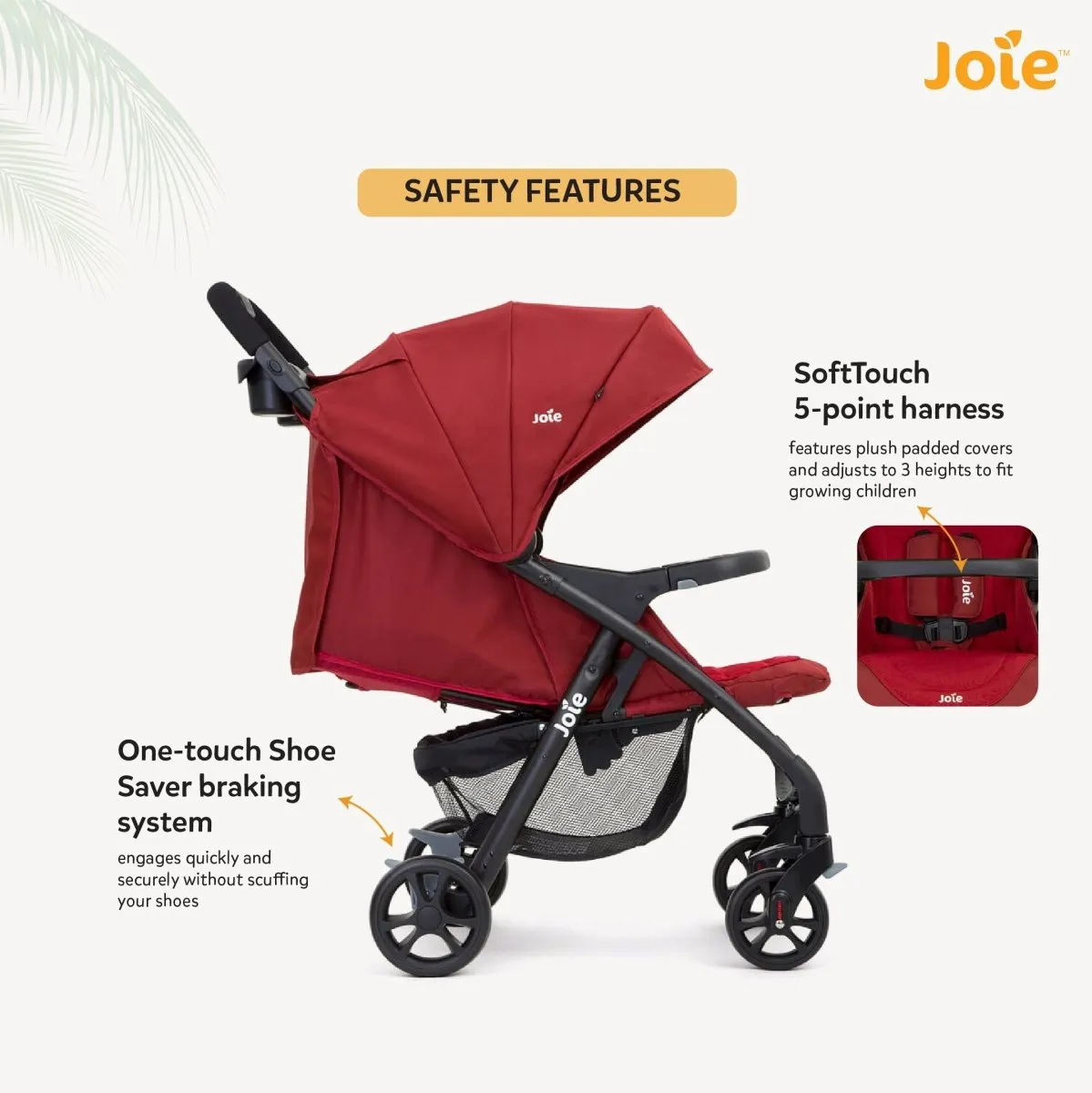 Joie Baby Stroller- Muze LX W/ FM Cranberry