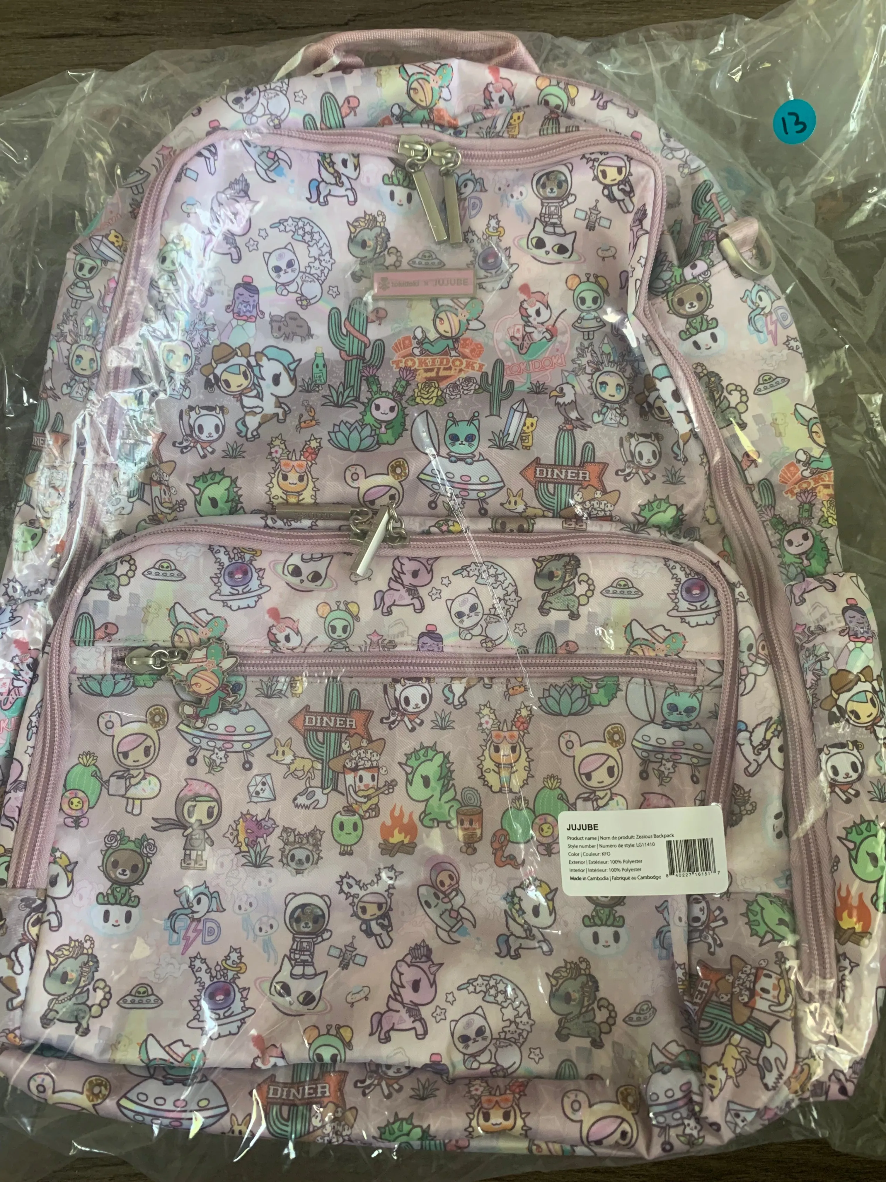 Jujube x Toki Doki Zealous Backpack in Cosmic Desert