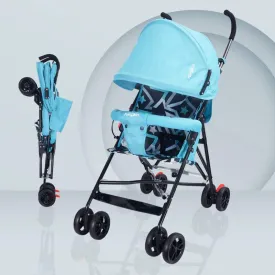 Kiddie Kingdom Buggy Stroller - Fully Adjustable Canopy, Compact Umbrella Fold, Rear Brakes