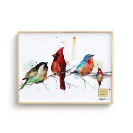 LITTLE BIRDS WALL ART - 6X8